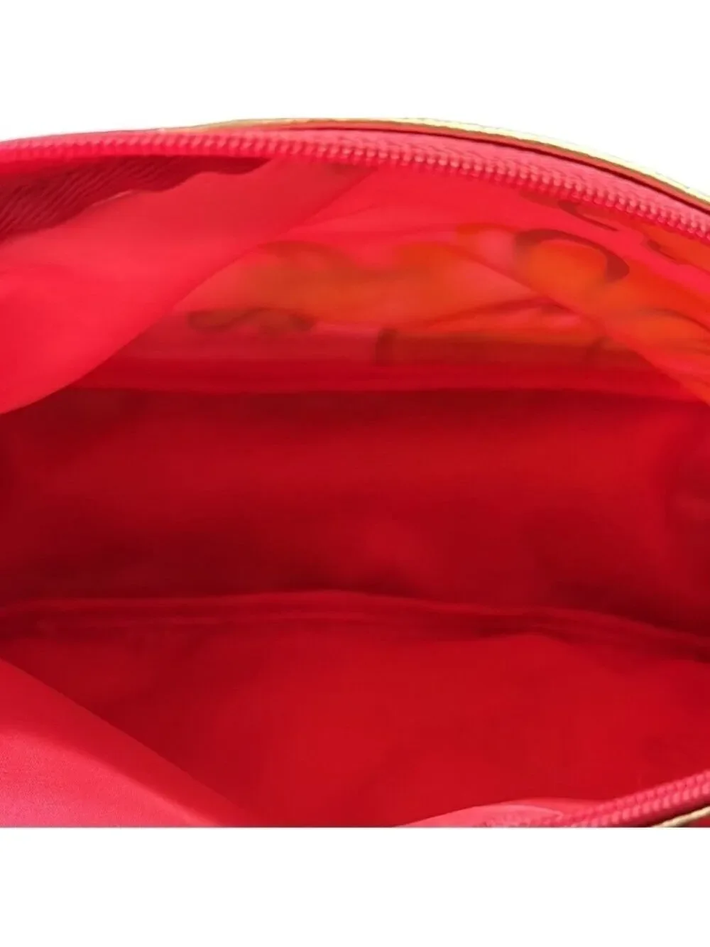 Lilly Pulitzer For Estee Lauder Large Pink & Green Floral Cosmetic Makeup Bag